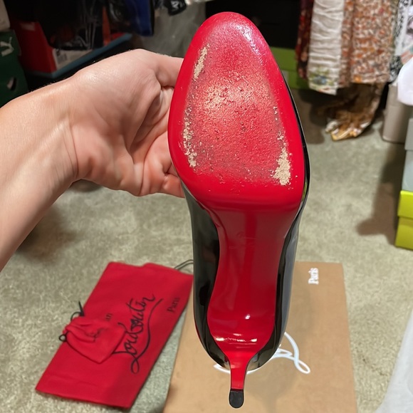 Christian Louboutin new simple pump 100 patent calf.  Size 38.5 - Picture 8 of 10